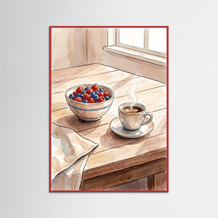 Red Wood Cozy Table Hygge