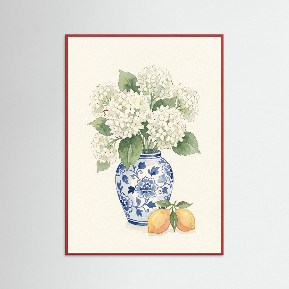 Red Wood Crimson Bloom Still Life