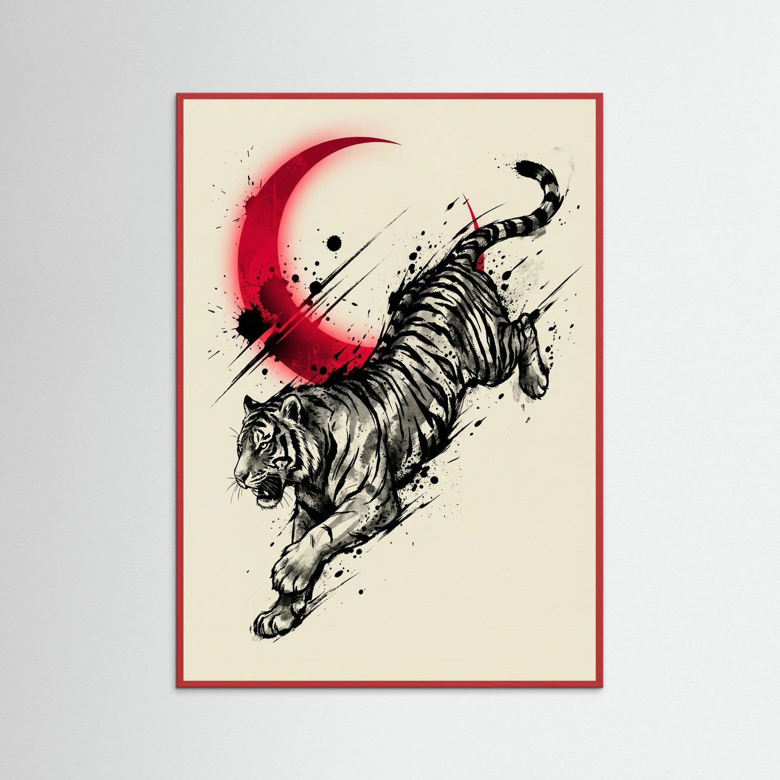 Red Wood Crimson Dragon Blade