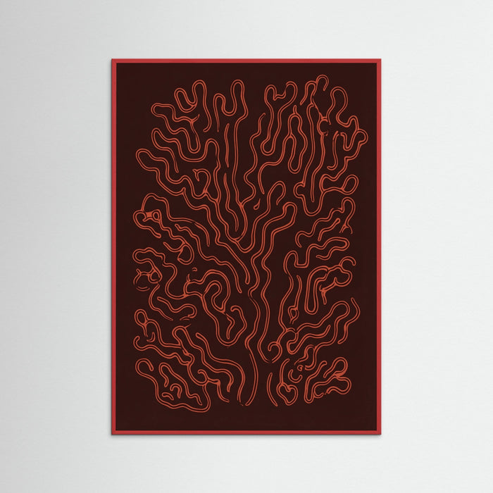 Red Wood Crimson Veins
