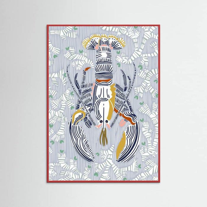 Crustacean Core grey -juliste – juliste ja taidepainatus