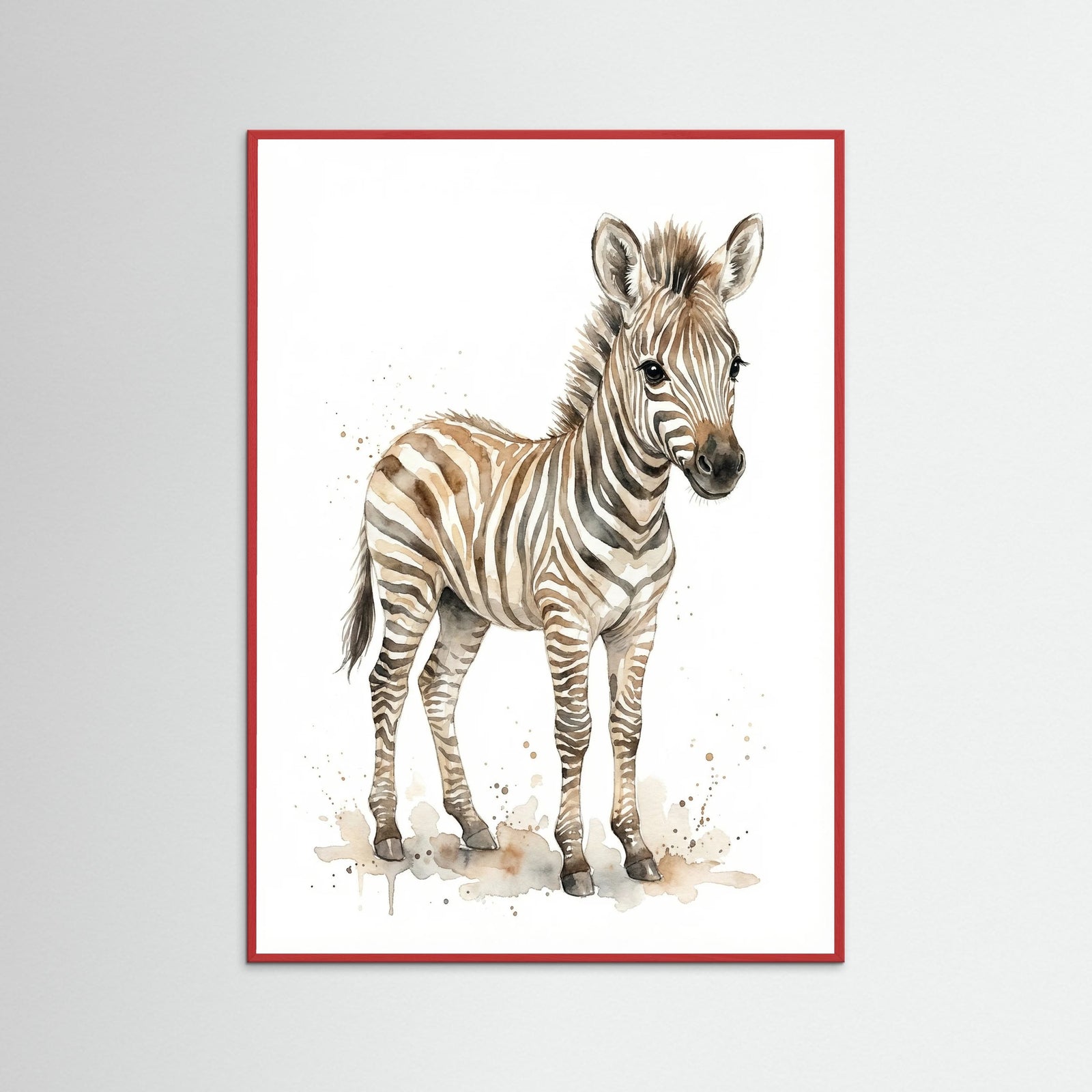 Red Wood Curious Giraffe Calf