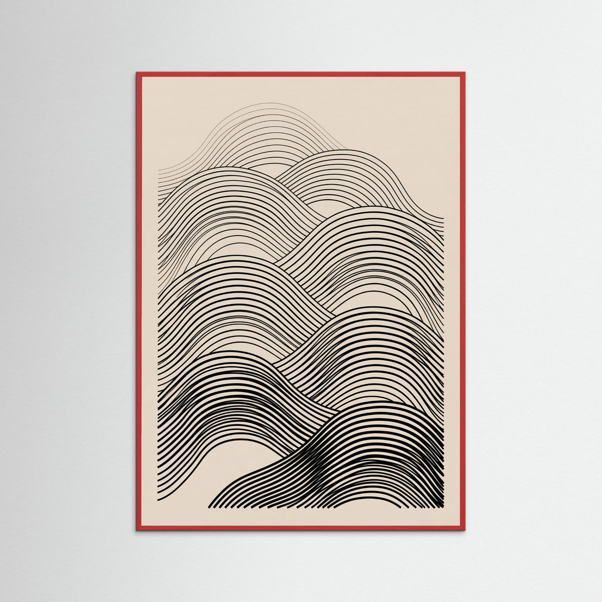 Red Wood Curved Flow