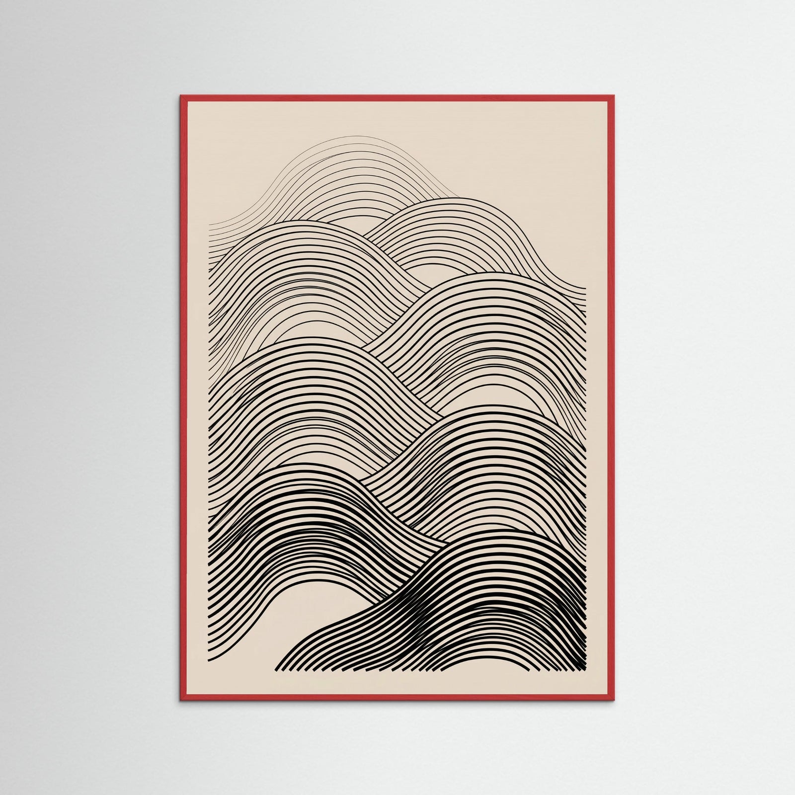 Red Wood Curved Flow