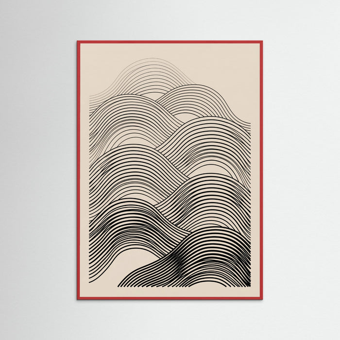 Red Wood Curved Flow