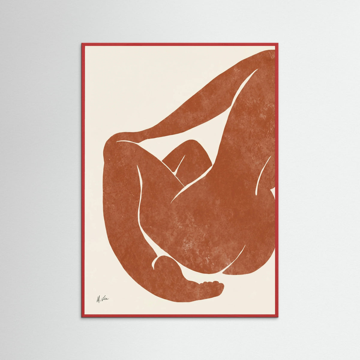 Red Wood Curved Serenity