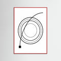 Red Wood Curved Trajectory