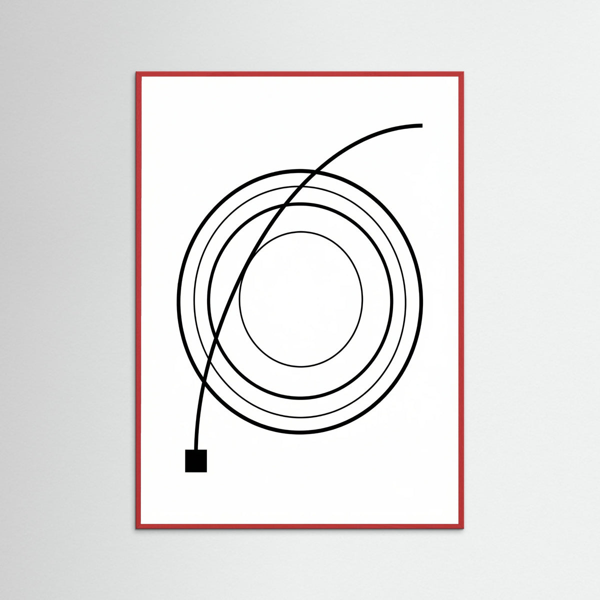 Red Wood Curved Trajectory
