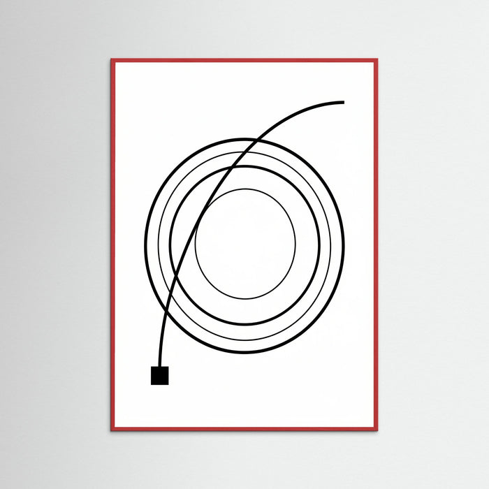 Red Wood Curved Trajectory