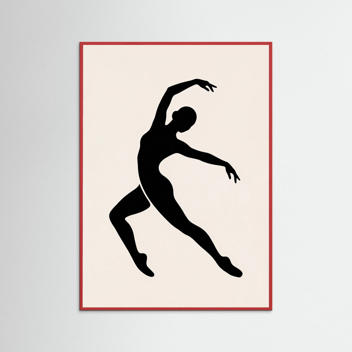 Red Wood Cut out Figure