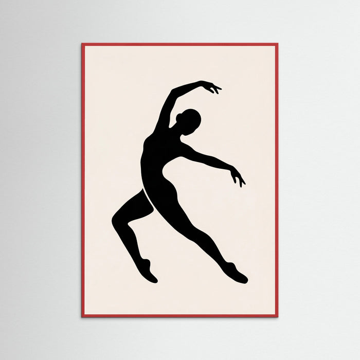 Red Wood Cut out Figure