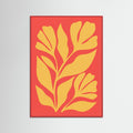 Red Wood Dancing Coral Figure