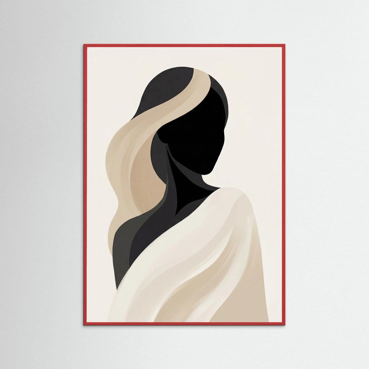 Red Wood Dancing Silhouette