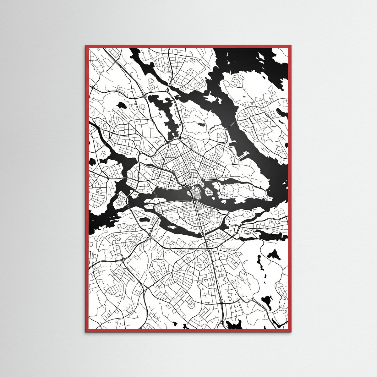 Red Wood Danish Cityscape