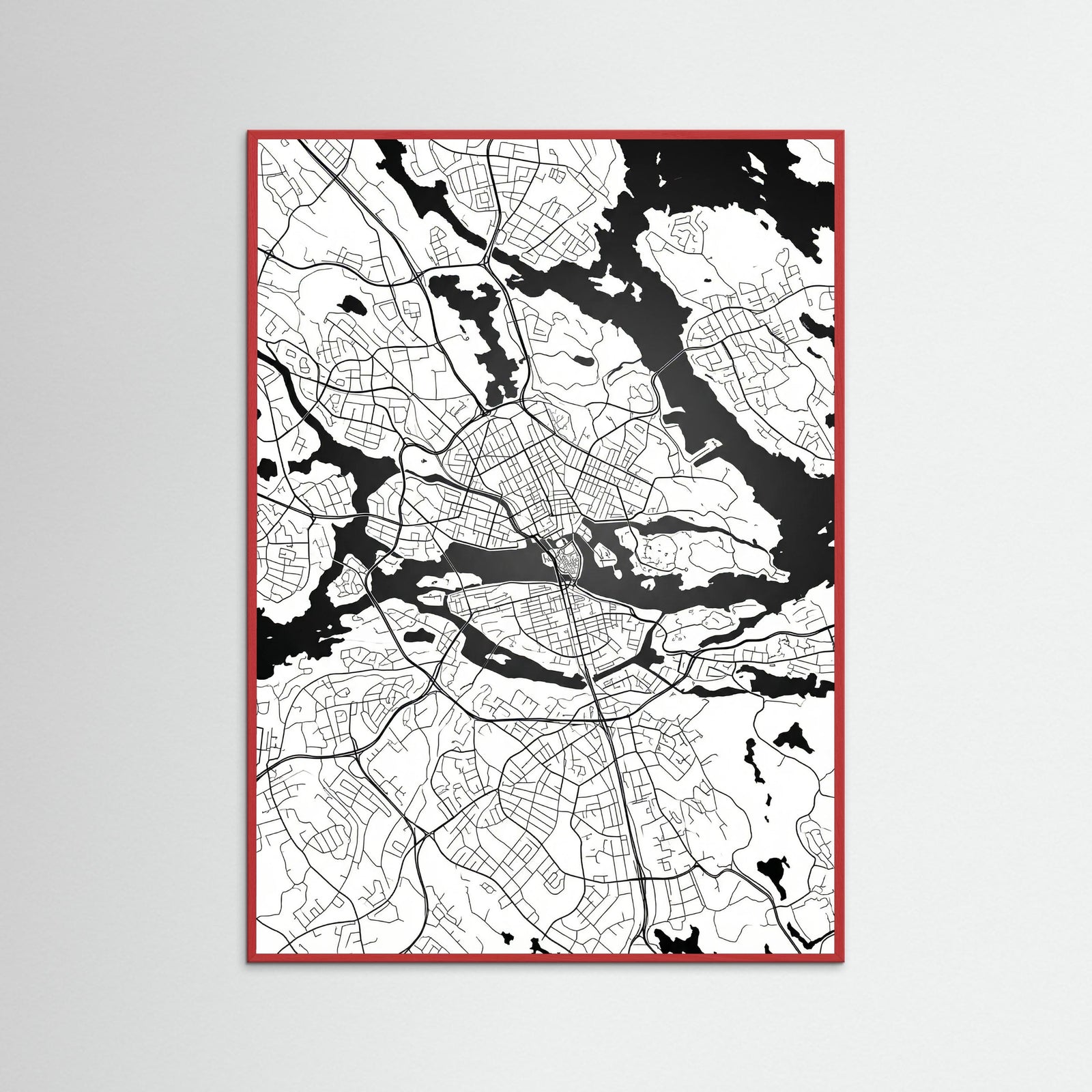 Red Wood Danish Cityscape