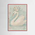 Red Wood Delicate Swan