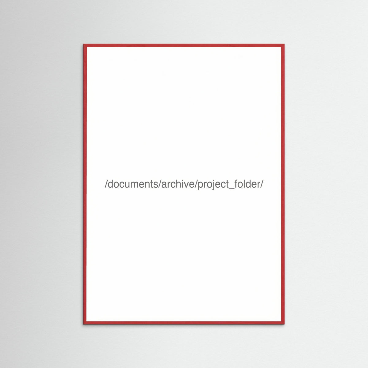 Red Wood Digital File Label