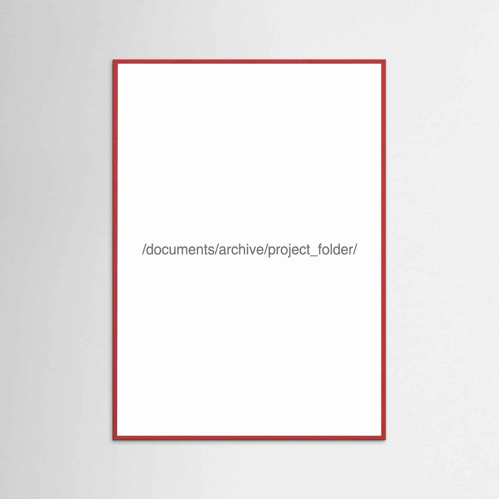 Red Wood Digital File Label