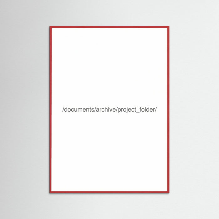 Red Wood Digital File Label