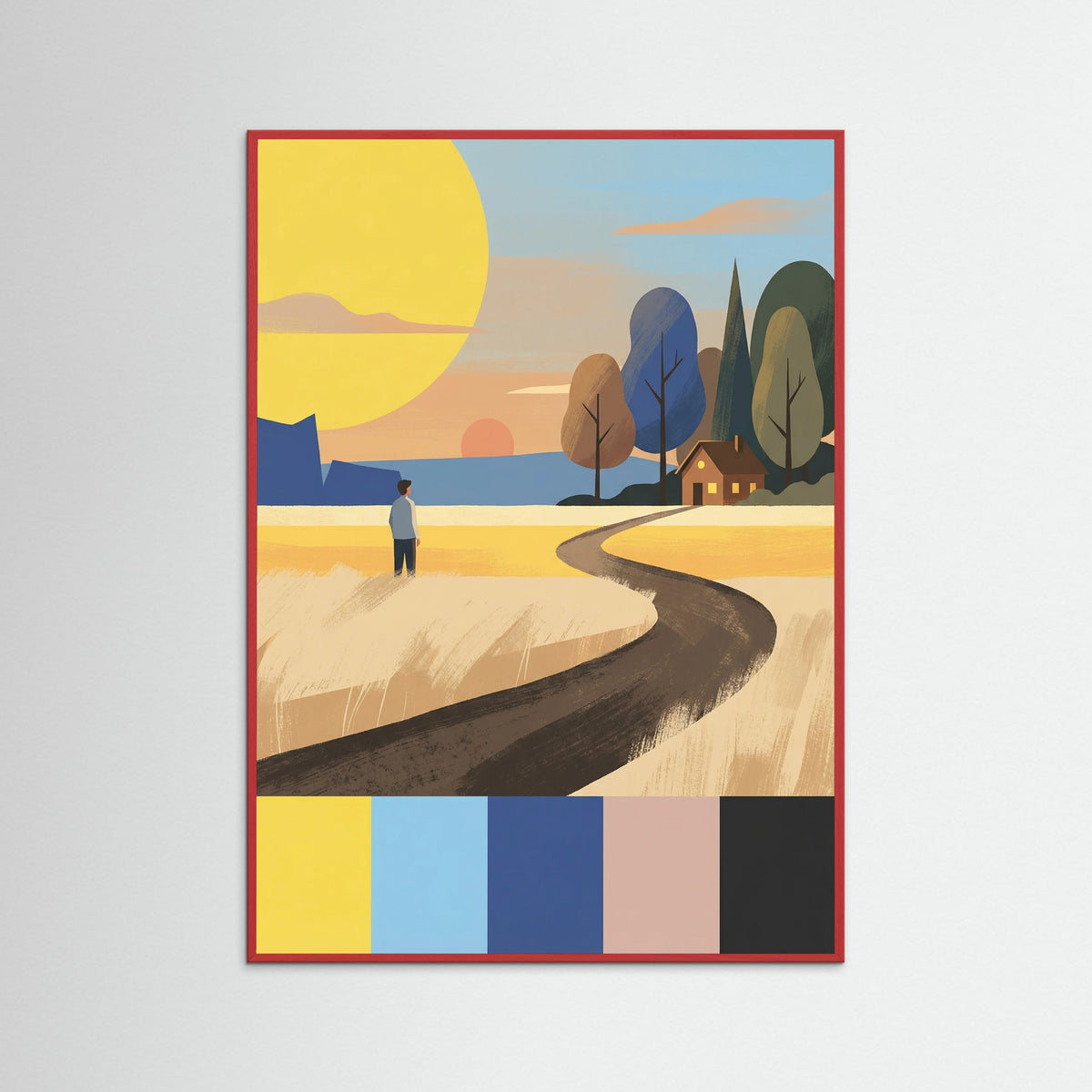 Red Wood Distant Home