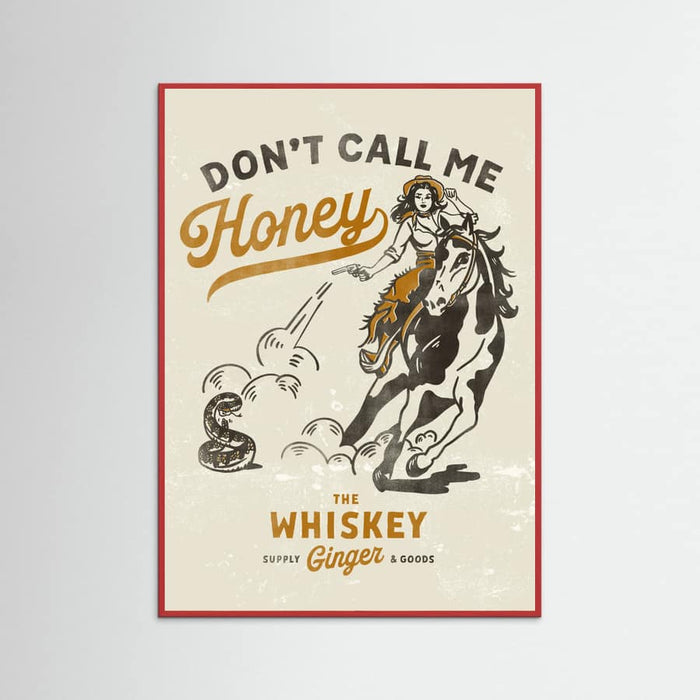 Red Wood Dont Honey Print 2 Poster