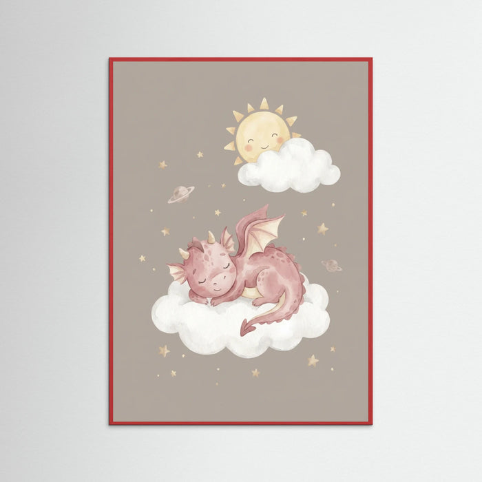 Red Wood Dreamy Dino Cloud