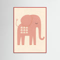 Red Wood Dreamy Elephant