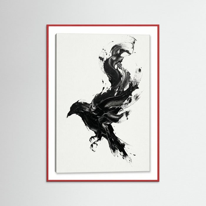 Red Wood Dynamic Brushstroke