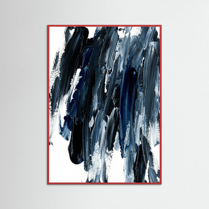 Red Wood Dynamic Brushstrokes