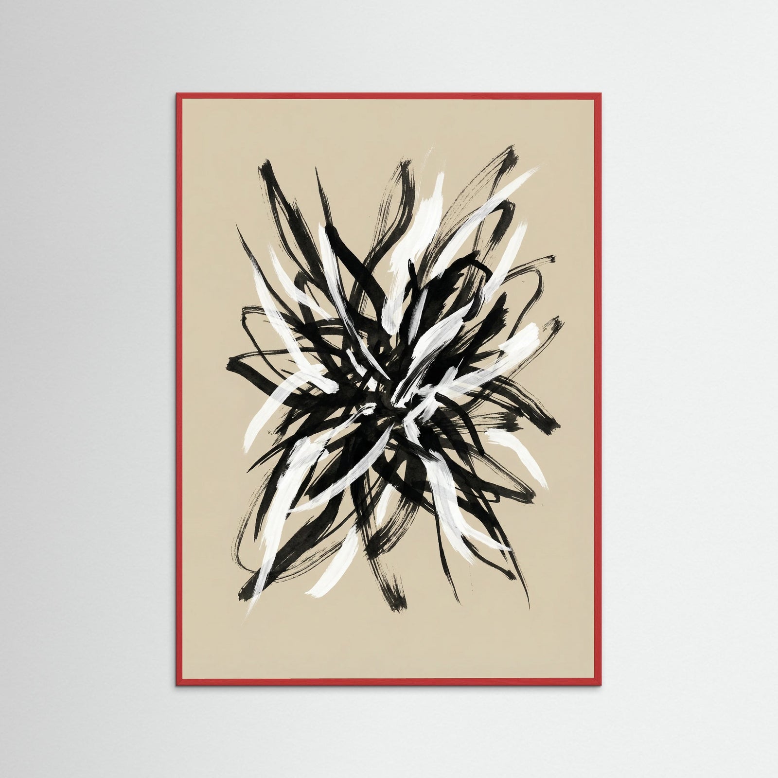 Red Wood Dynamic Brushwork