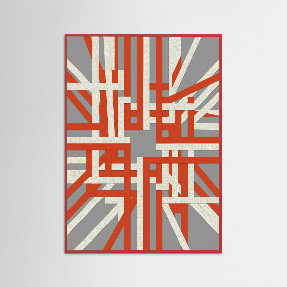 Red Wood Dynamic Crimson Lines