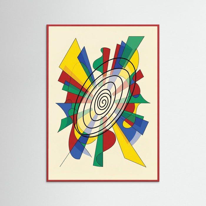 Dynamic Intersections Beige – poster and art print