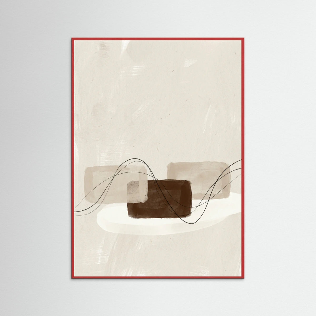 Red Wood Earthen Abstraction