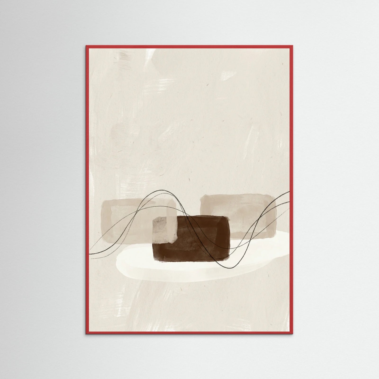 Red Wood Earthen Abstraction
