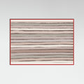 Red Wood Earthy Stripes Poster