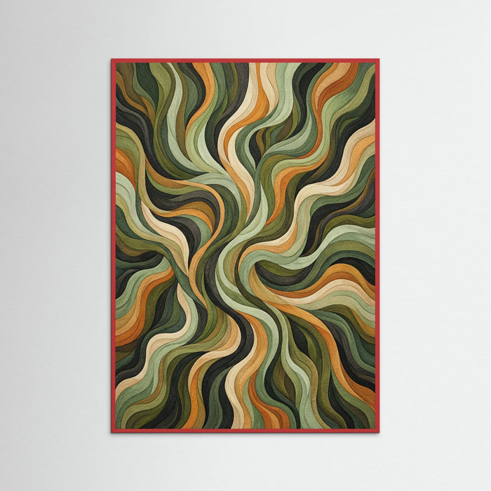 Red Wood Earthy Undulations