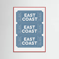 East Coast Tickets Poster – poster and art print