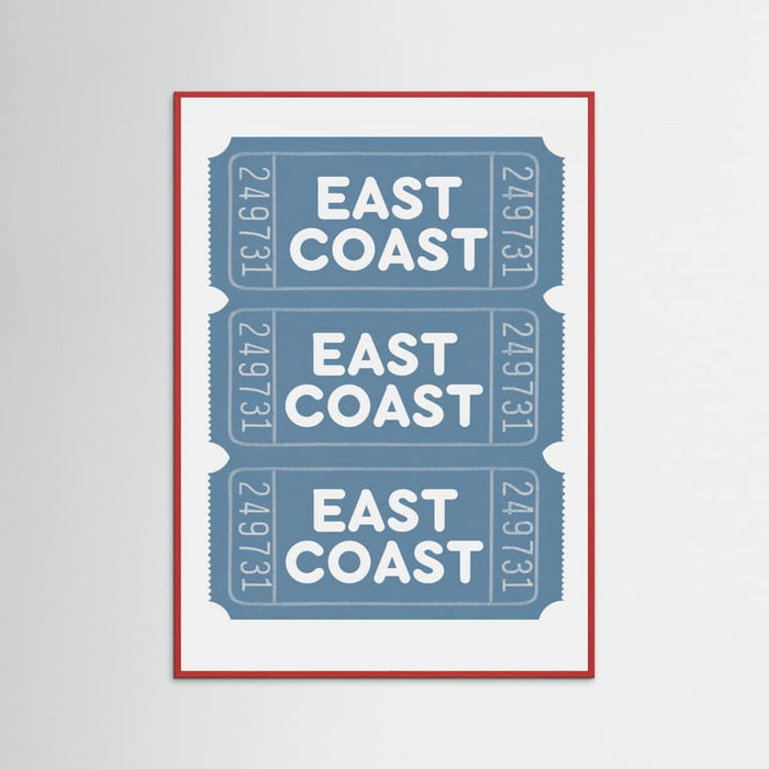 East Coast Tickets Poster – poster and art print