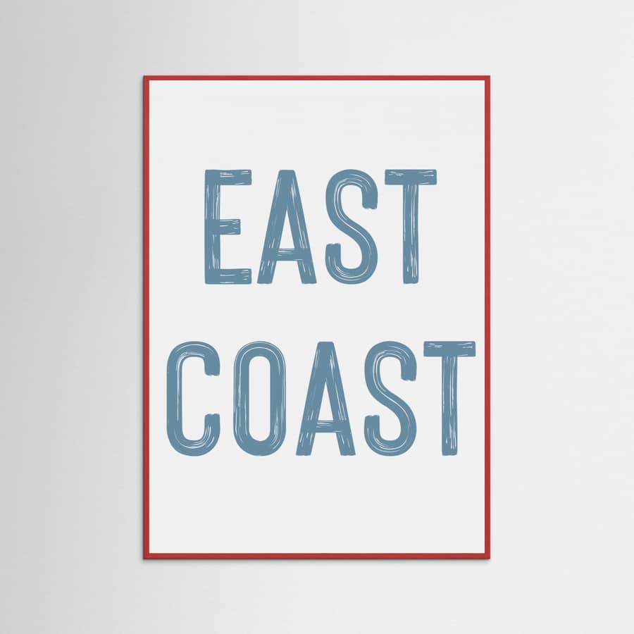 East Coast - Vertical Poster – Poster und Kunstdruck