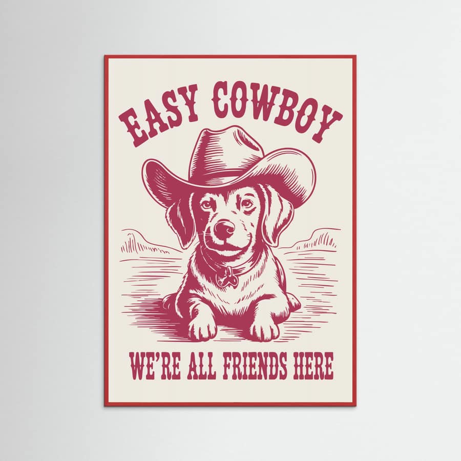 Easy Cowboy Poster – poster och konsttryck