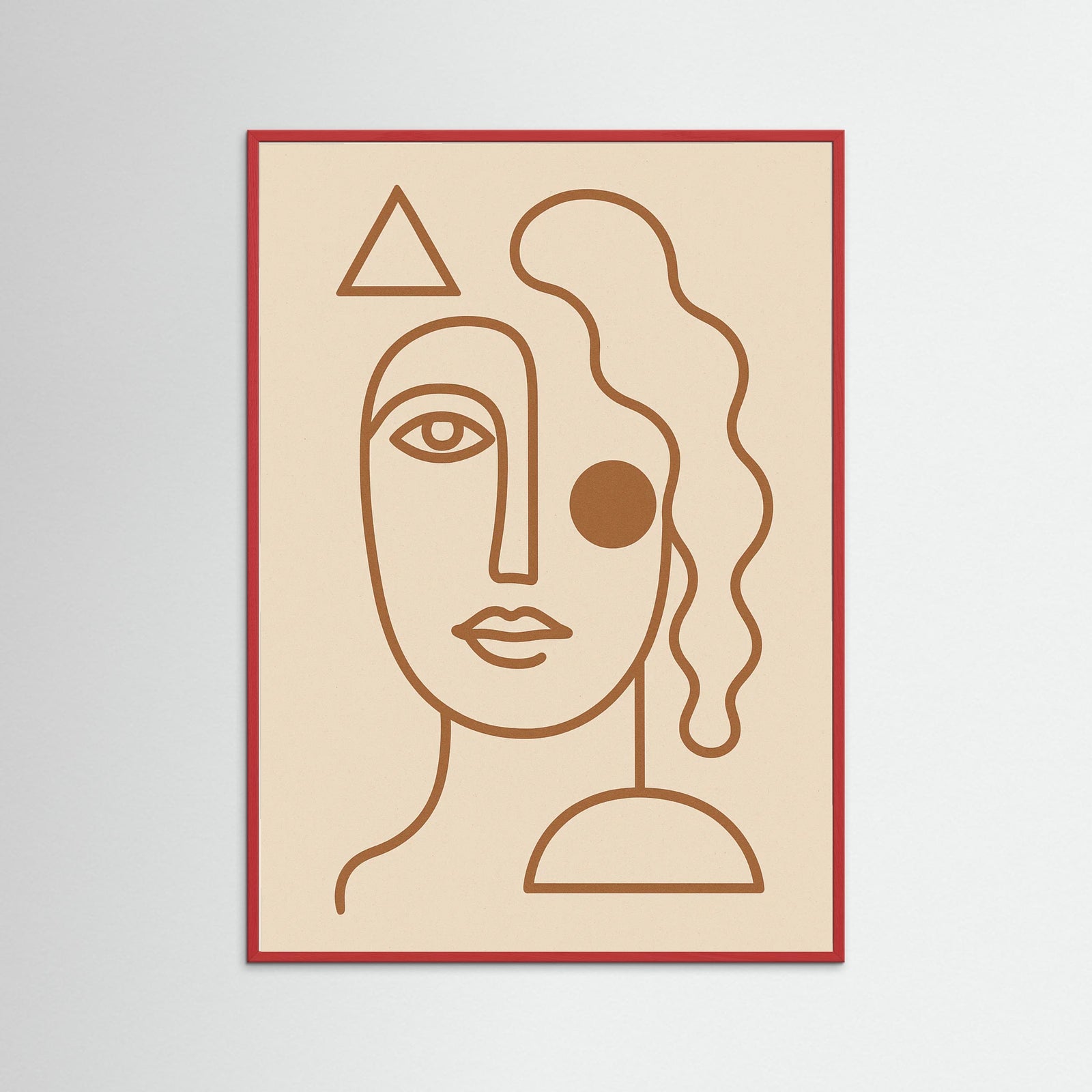 Red Wood Elegant Curve