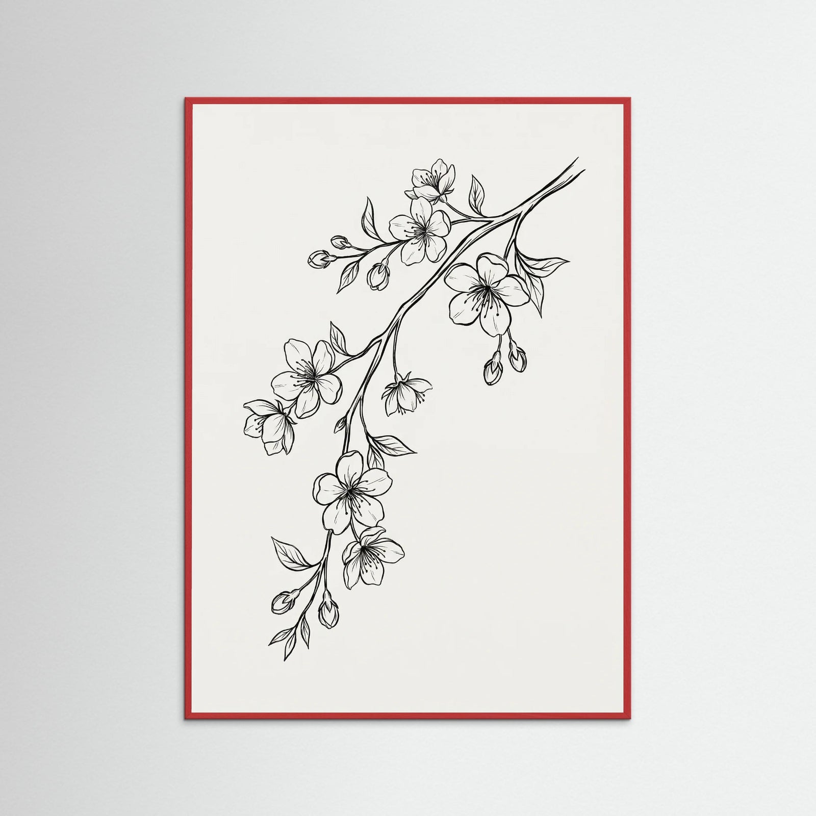 Red Wood Elegant Florals
