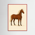 Red Wood Elegant Horse
