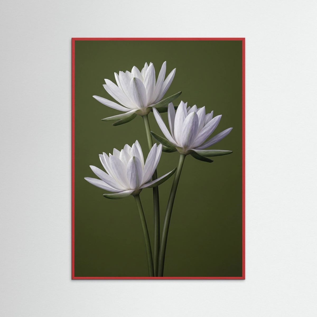 Red Wood Elegant Irises