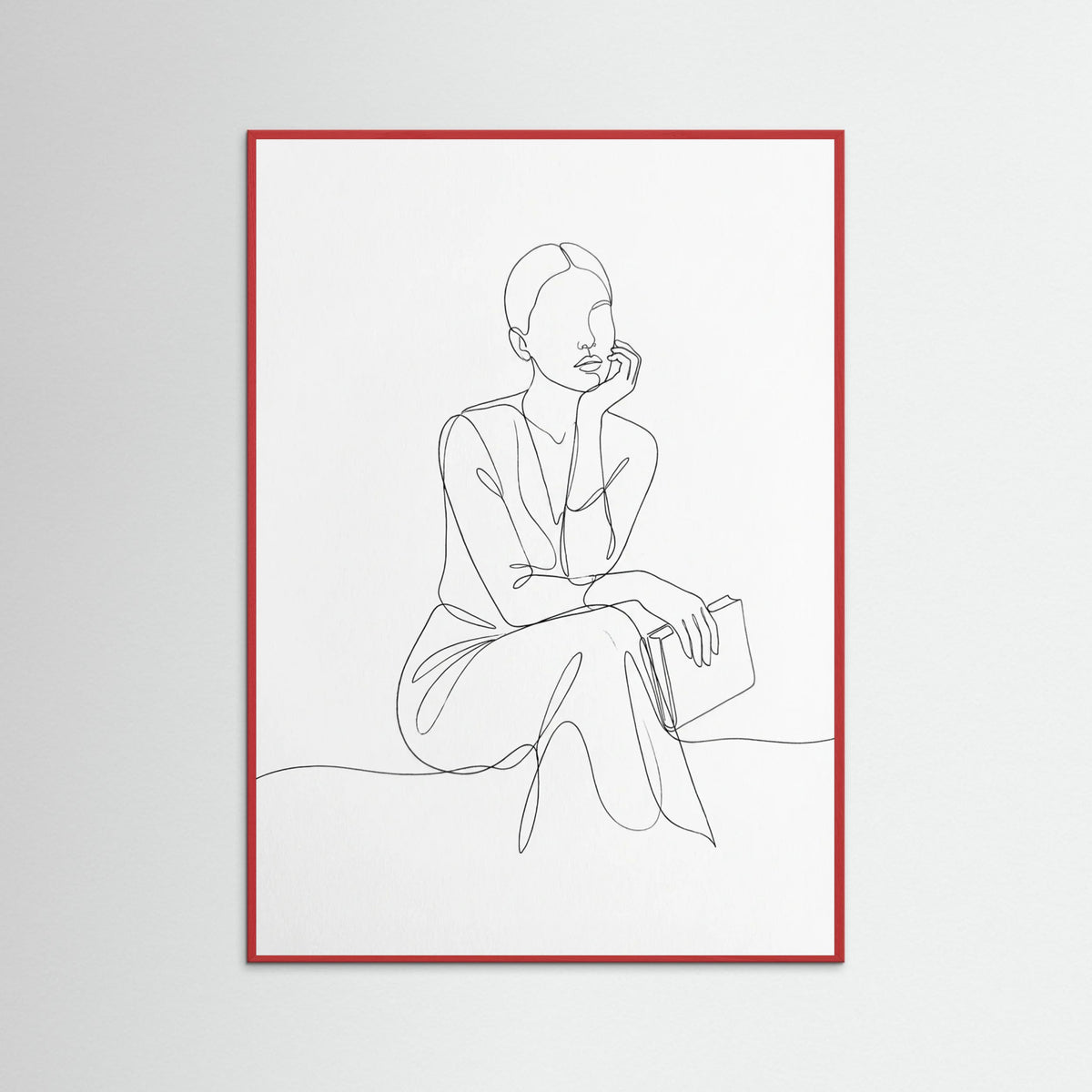 Red Wood Elegant Silhouette