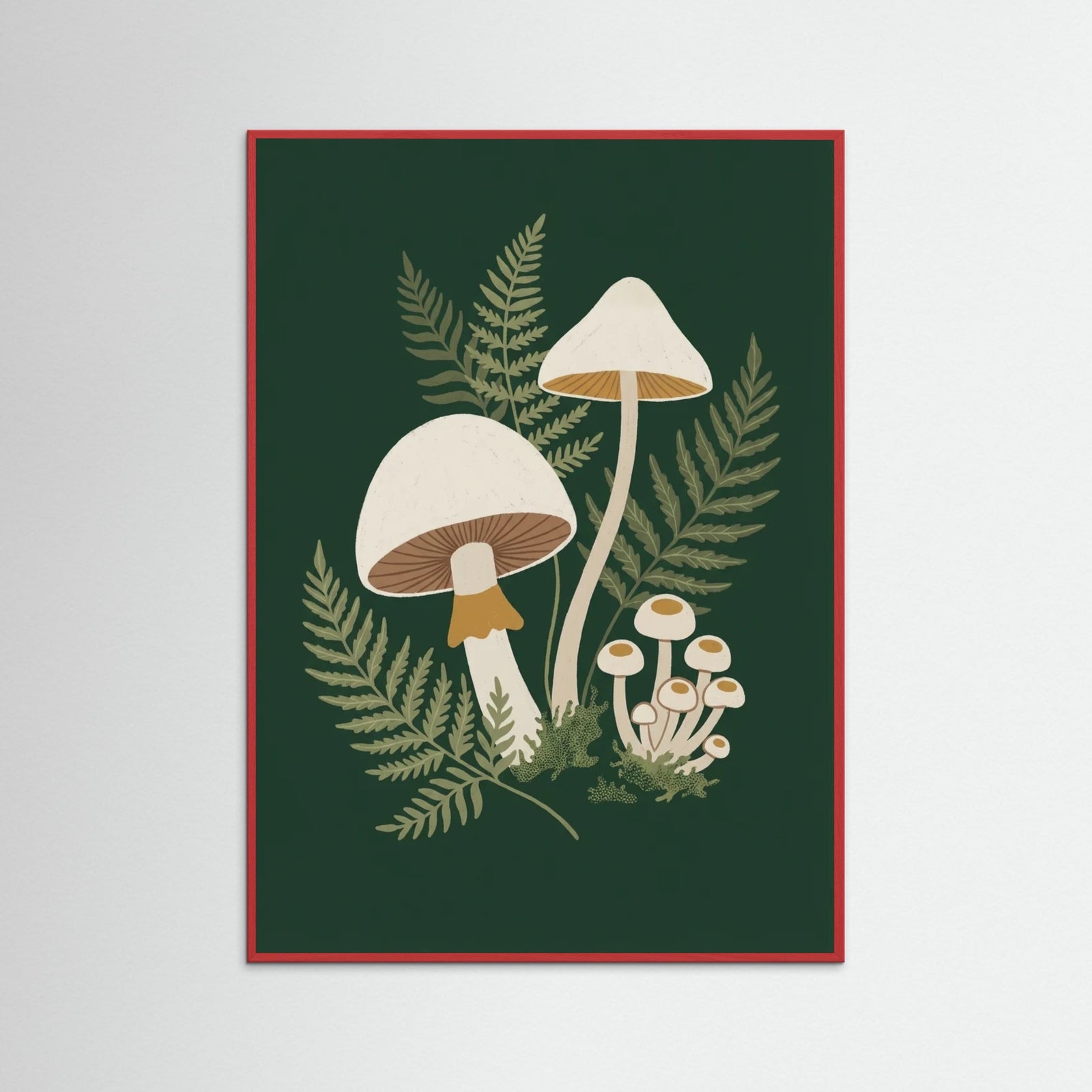 Red Wood Emerald Florals