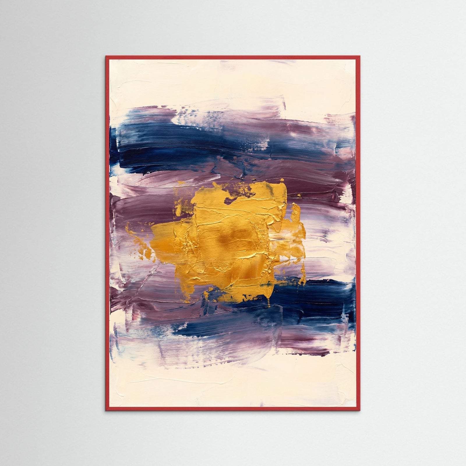 Red Wood Emotional Abstraction