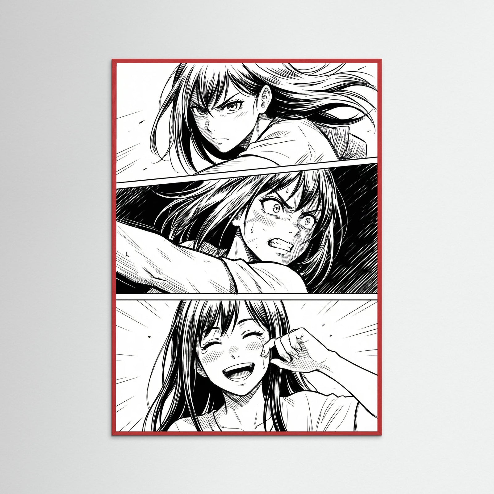Red Wood Emotional Manga Gaze