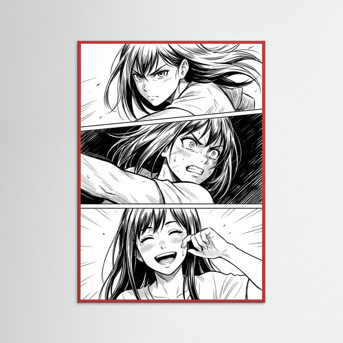 Red Wood Emotional Manga Gaze