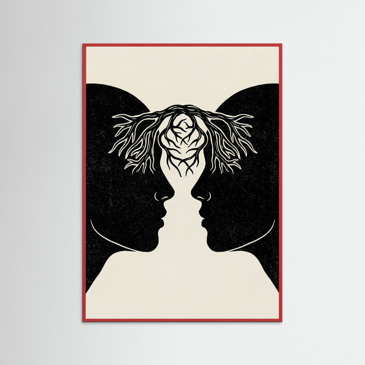 Red Wood Entwined Connection